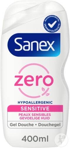Sanex Zero% Gel Duș Piele Sensibilă Flacon 400ml - Img 1