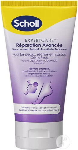 Scholl Expert Advanced Reparation Cremă Reparatoare Pentru Picioare Uscate Și Crăpate Tub 150ml - Img 1