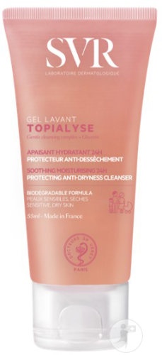 SVR Topialyse Gel De Duș Calmant Și Hidratant 24h Piele Sensibilă 55ml - Img 1