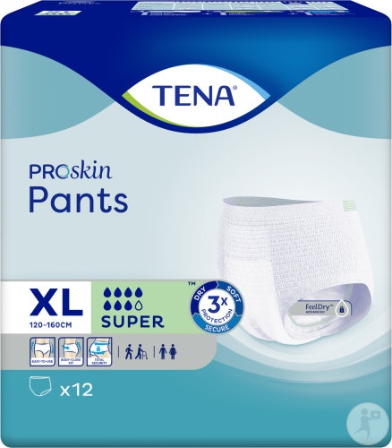 Tena Proskin Pants Super Extra Large 12 Bucăți - Img 1