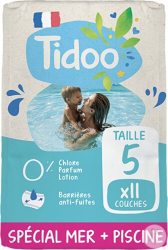 Tidoo Swim&amp;Play Scutece Chiloțel De Baie Hipoalergenici Mărimea 5 Copii 12-18kg 11 Bucăți - Img 1