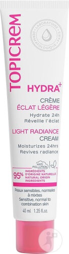 Topicrem Hydra+ Cremă Hidratantă Luminatoare Lejeră Pentru Piele Normală/Sensibilă/Mixtă 40ml - Img 1