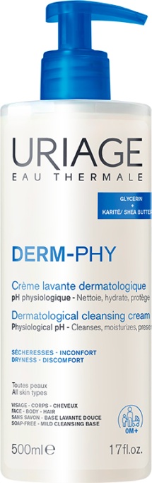 Uriage Derm-Phy Cremă Dermatologică De Curățare Pentru Toate Tipurile De Piele 500ml - Img 1