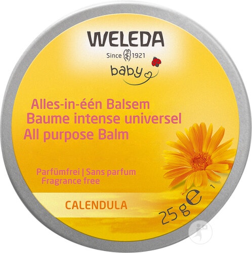 Weleda Bébé Balsam Universal Intens Cu Gălbenele Bio Borcan 25g - Img 1