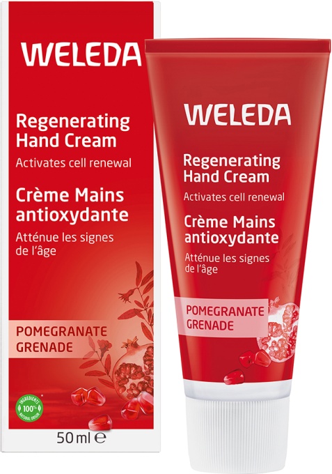 Weleda Cremă De Mâini Regenerantă Cu Rodie Tub 50ml - Img 1