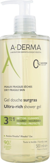 A-Derma Gel De Duş Pentru Pielea Sensibilă 500ml - Img 1