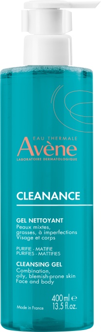 Avène Cleanance Gel Curățare Matifiant Purifiant Ten Gras 400ml - Img 1