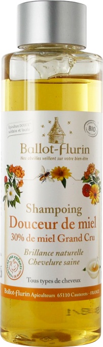 Ballot-Flurin Șampon Delicat cu Miere Pentru Toate Tipurile de Păr Flacon 250ml - Img 1