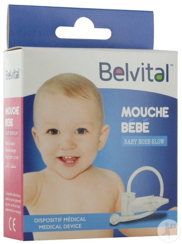 Belvital Aspirator Nazal Pentru Bebeluși Din Plastic 1 Bucată - Img 1