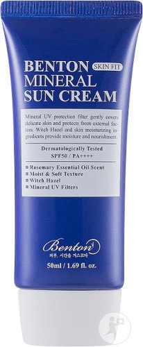 Benton Skin Fit Mineral Cremă De Protecție Solară SPF50+/PA++++ 50ml - Img 1