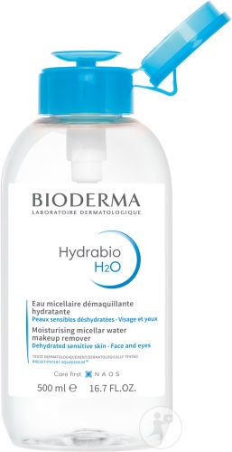 Bioderma Hydrabio H2O Apă Micelară Demachiantă Hidratantă Pentru Piele Sensibilă 500ml - Img 1