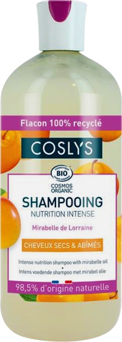 Coslys Șampon Nutritiv Pentru Păr Uscat Și Deteriorat Cu Ulei De Prune Mirabelle Flacon 500ml - Img 1
