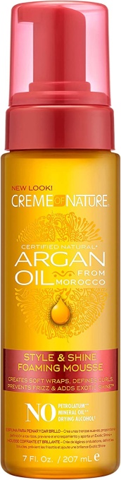 Crème Of Nature Spumă De Styling Cu Ulei De Argan Marocan Flacon Cu Pompă 200ml - Img 1