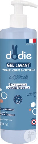 Dodie Gel De Curățare 3 în 1 Față/Corp/Păr Flacon Cu Pompă 500ml - Img 1