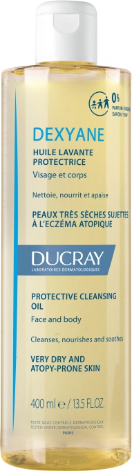 Ducray Dexyane Ulei De Spălare Protector Piele Foarte Uscată Predispusă La Eczemă Atopică 400ml - Img 1