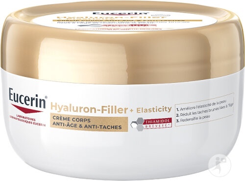 Eucerin Hyaluron-Filler + Elasticity Anti-Age &amp; Anti-Pete Crema Corp 200ml - Img 1