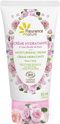 Fleurance Nature Cremă Hidratantă Cu Apă Florală De Trandafiri Toate Tipurile De Piele 50ml - Img 1