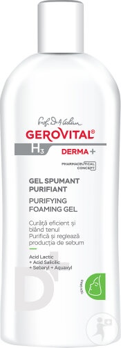 Gerovital H3 Derma+ Gel Spumant Purifiant 200ml - Img 1