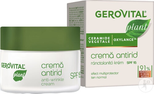 Gerovital Plant Cremă Antirid SPF15 50ml - Img 1