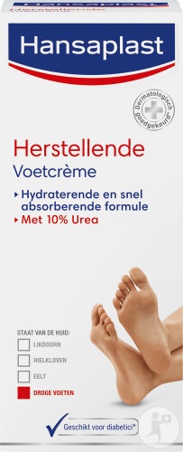 Hansaplast Crema De Picioare Hidratantă Pentru Piele Uscată Tub 100ml - Img 1