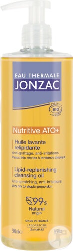 Jonzac Eau Thermale Nutritive AP+ Ulei De Duș Relipidant Bio Flacon Cu Pompiță 500ml - Img 1
