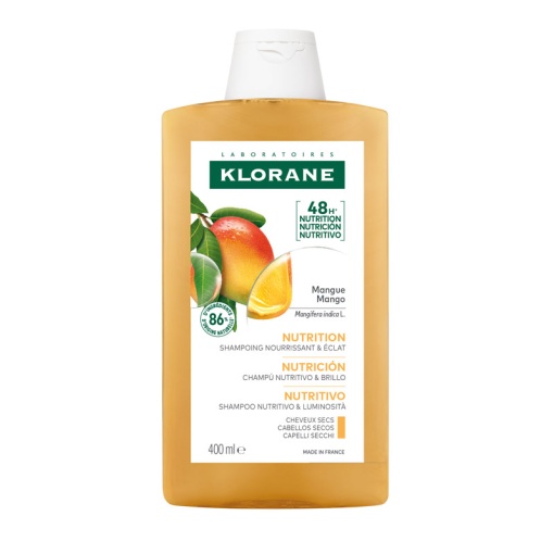 Klorane Șampon Cu Mango Păr Uscat Flacon 400ml - Img 1