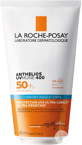 La Roche-Posay Anthelios UVmune 400 Lapte De Protecție Solară Pentru Piele Sensibilă Față Și Corp SPF50+ 150ml - Img 1