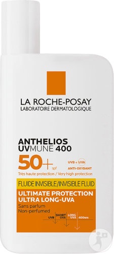 La Roche-Posay Anthelios UVMUNE 400 Sun Cream SPF50+ Fluid Invizibil Față 50ml - Img 1