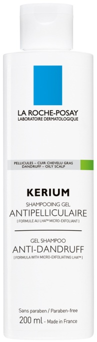 La Roche-Posay Kerium Șampon-Gel Antimătreață Păr Gras 200ml - Img 1