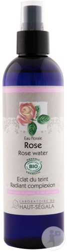 Laboratoire Du Haut-Ségala Apă Florală De Trandafir Bio Pentru Strălucirea Tenului 250ml - Img 1