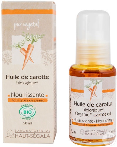 Laboratoire Du Haut-Ségala Ulei De Morcov Bio Hrănitor Pentru Toate Tipurile De Piele 50ml - Img 1