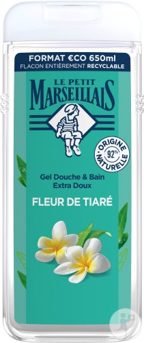 Le Petit Marseillais Gel De Duș Extra Delicat Flori De Tiaré 650ml - Img 1