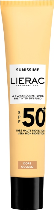 Lierac Sunissime The Tinted Sun Fluid SPF50+ Protecție Solară Nuanțatoare Toate Tipurile De Ten 40ml - Img 1