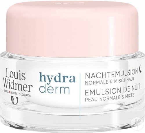 Louis Widmer Hydraderm Emulsie De Noapte Fără Parfum Pot 50ml - Img 1
