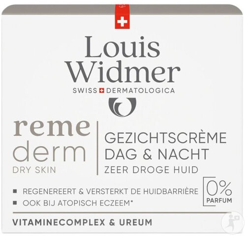 Louis Widmer Remederm Cremă De Față Fără Parfum Zi &amp; Noapte 50ml - Img 1
