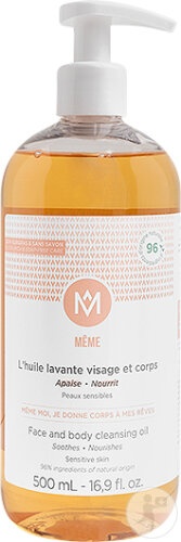 Même Cosmetics Ulei De Curățare Pentru Față Și Corp Flacon Cu Pompă 500ml - Img 1