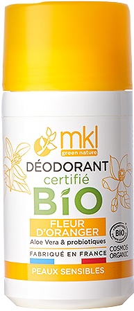 MKL Deodorant Green Nature Orange Blossom Piele Sensibilă Roll-On Organic 50ml NF - Img 1