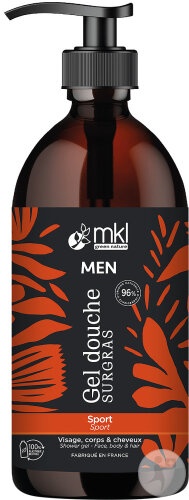 Mkl Green Nature Gel De Duș Bărbați Sport Surgras Corp Păr Față 1l - Img 1