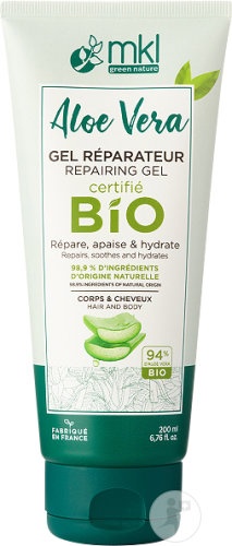 MKL Green Nature Gel Reparator Aloe Vera Bio Corp Și Păr 200ml - Img 1