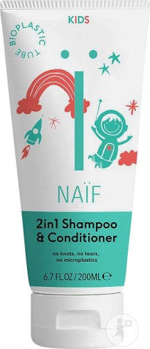 Naïf Kids 2in1 Șampon Și Balsam Tub 200ml - Img 1