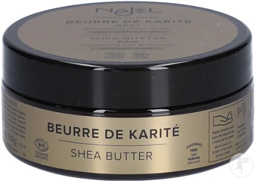 Najel Unt De Shea Brut Hrănitor Și Protector Bio Pentru Față/Corp/Păr 100g - Img 1