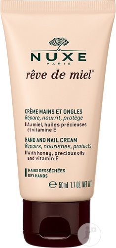 Nuxe Rêve De Miel Cremă Pentru Mâini Și Unghii Mâini Uscate/Crăpate/Deteriorate 50ml - Img 1