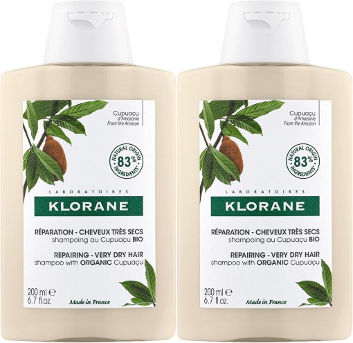 Pachet Klorane Cupuaçu Bio Șampon 2x200ml - Img 1