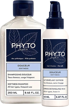 Pachet Mix&amp;Match Phyto Softness Şampon + Softness Lapte Pentru Descurcarea Părului - Img 1