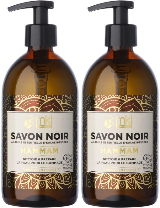 Pachet MKL Green Nature Săpun Negru Ulei De Eucalipt Bio 2x500ml - Img 1