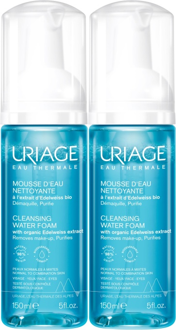 Pachet Uriage Eau Thermale Spumă De Curățare Ten Normal/Mixt 2x150ml - Img 1