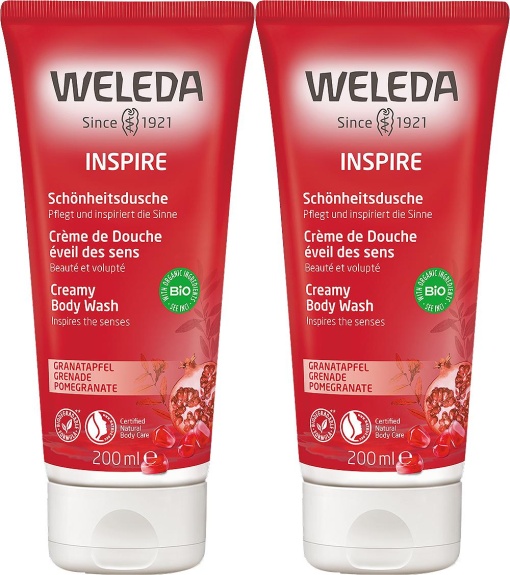 Pachet Weleda Cremă De Duș Cu Rodie 2x200ml - Img 1