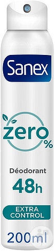 Sanex Zero% Deodorant Extra Control Spray 200ml - Img 1