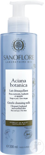 Sanoflore Aciana Botanica Lapte Demachiant Delicat Toate Tipurile De Piele 200ml - Img 1