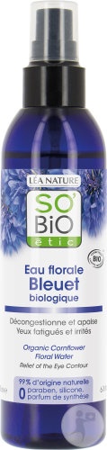 So'Bio Étic Apă Florală De Albăstrele Bio Pentru Îngrijirea Ochiilor Flacon 200ml - Img 1